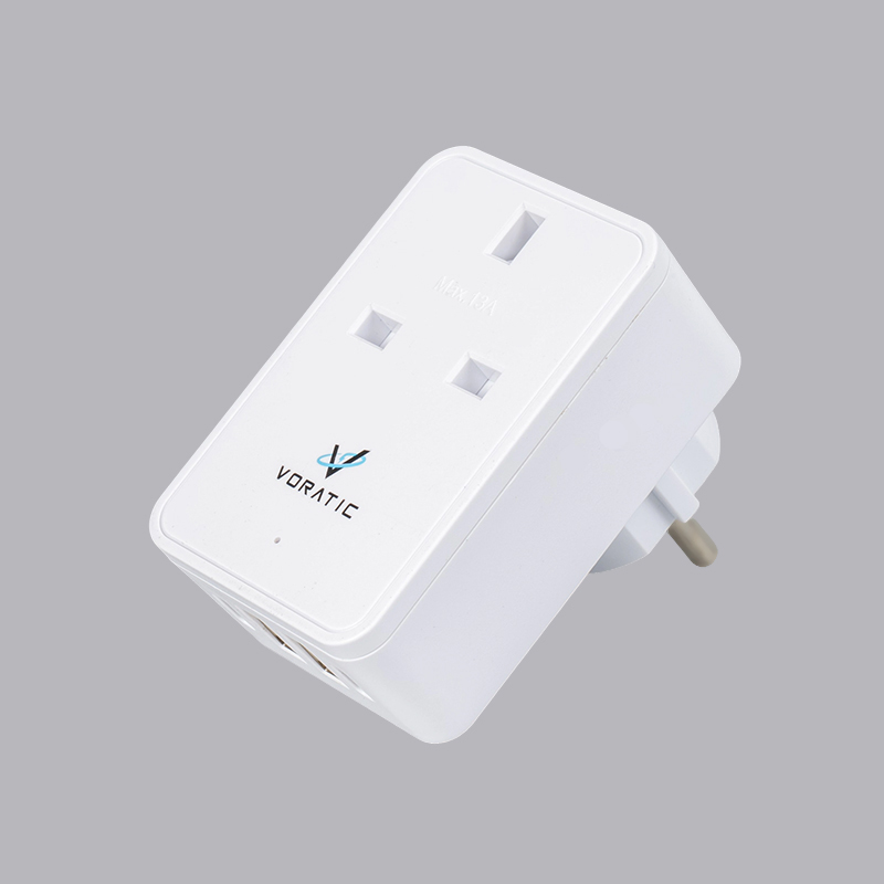 VT-924-DE ইউকে থেকে জার্মানি, 1 সকেট, 2 ইউএসবি পোর্ট, 2 টাইপসি পোর্ট অ্যাডাপ্টার